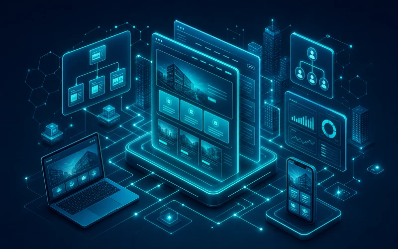 Corporate website — multiple sections, services, and blog